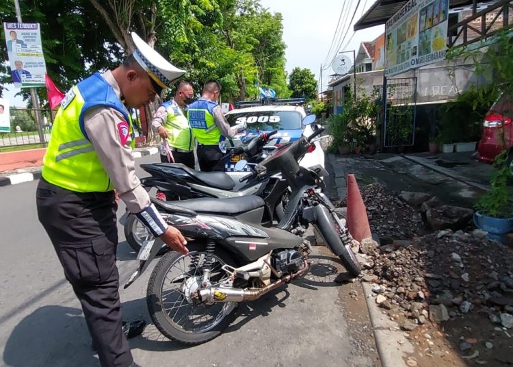 Polrestabes Semarang Menindak Kendaraan Knalpot Non Standar