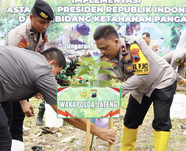 Polda Jateng Warnai Semangat Hari Pahlawan Dengan Launching Program Swasembada Pangan