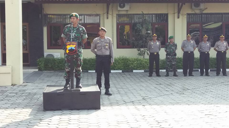 Jalin Sinergi , Dandim 0720 Ambil Apel Pagi di Polres Rembang