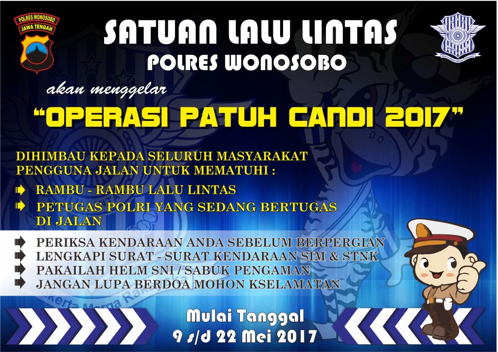 Polres Wonosobo Akan Gelar Operasi Patuh Candi 2017 Banggalah Tertib Berlalu Lintas Tribrata News Jawa Tengah