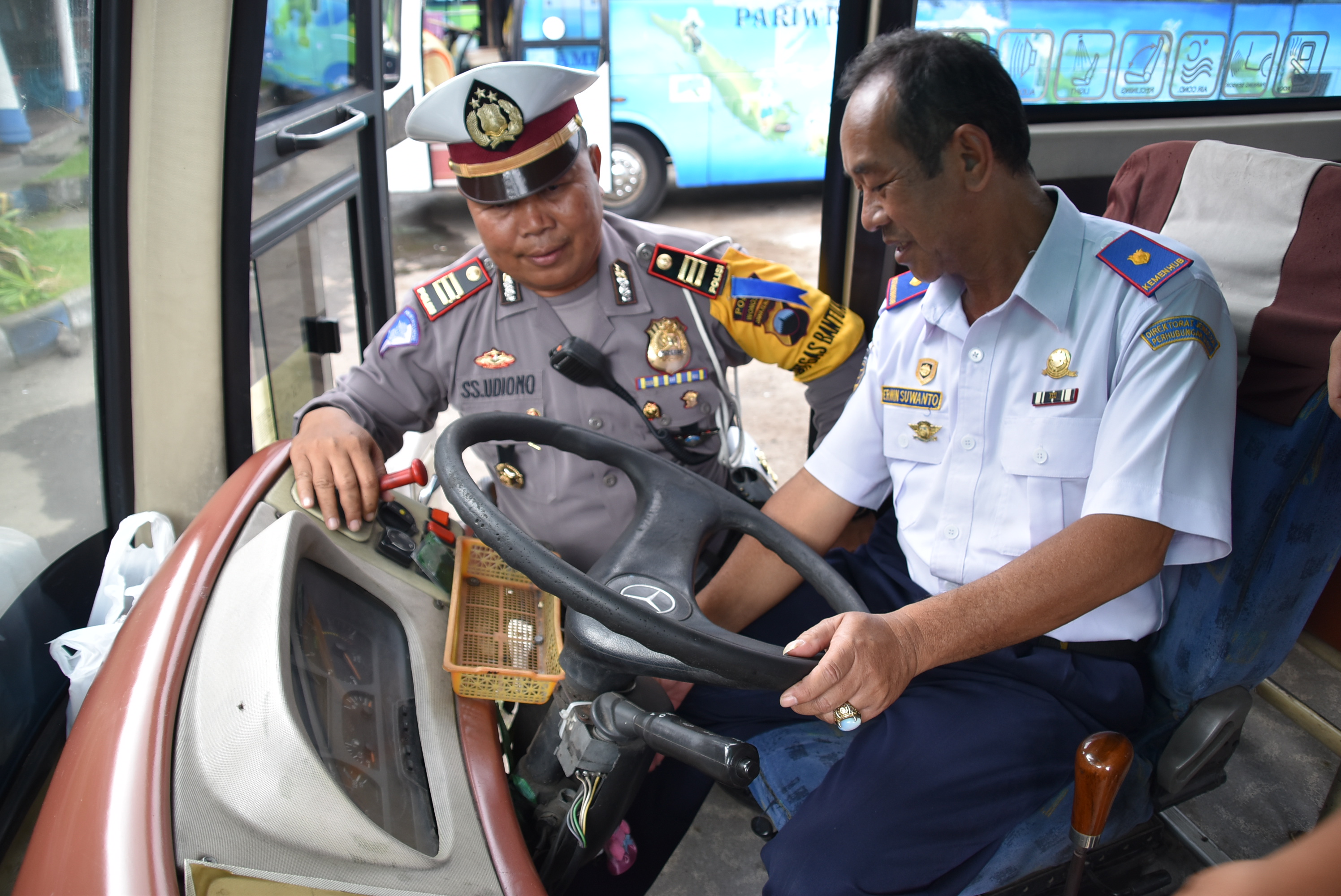 Jelang Arus Mudik Polres dan Dishub Wonosobo Cek Sopir dan Bus Tribrata News Jawa Tengah