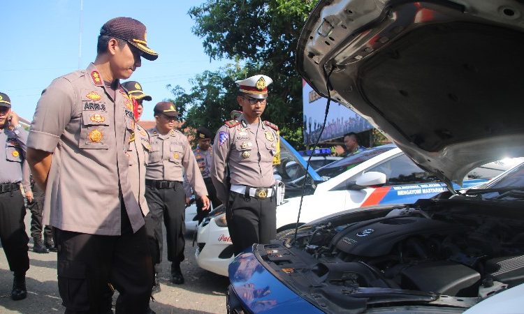 Dukung OKC Ratusan Kendaraan  Dinas  Polres Brebes 