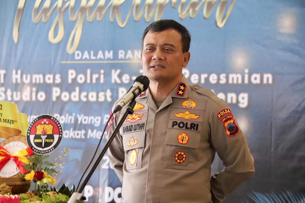 Rayakan HUT Humas Polri, Irjen Ahmad Luthfi Apresiasi Media Makin Sinergis Dengan Polda Jateng