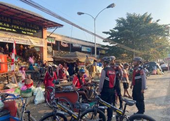 Hadir Berikan Rasa Aman, Polisi Gelar Patroli Sepeda