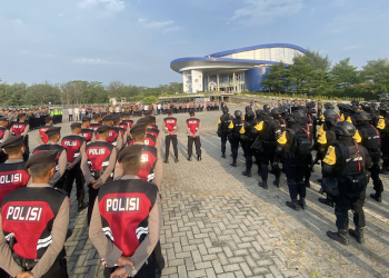 Polri Terjunkan 573 Personil Satgas OMPC Amankan Debat Pertama Cagub dan Cawagub Jateng di MCC Marina