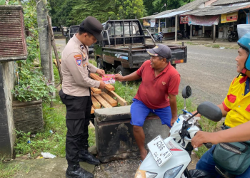 Satbinmas Polres Purbalingga Sosialisasi Waspada Premanisme kepada Pedagang Pasar Hewan