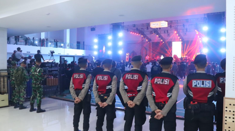 Polisi Amankan Pertunjukan Konser Musik Moro-Moro Fest Vol. 1
