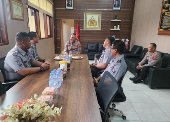 Jalin Sinergitas, Kapolres Pekalongan Sambut Kunjungan Ka Rutan Kelas IIA Pekalongan