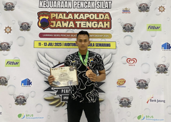Bripda Hanif Irvando Raih Juara 3 pada Kejuaraan Pencak Silat Piala Kapolda Jateng 2025