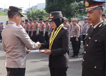 Dua Perwira Polres Purbalingga Jalani Wisuda Purnabakti